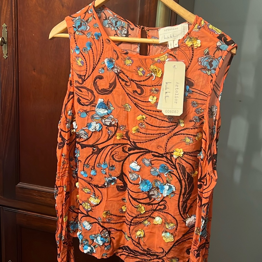 Nicole Miller embellished top